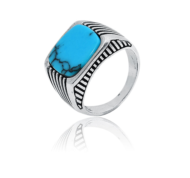 Hriday Turquoise Silver 925 Ring