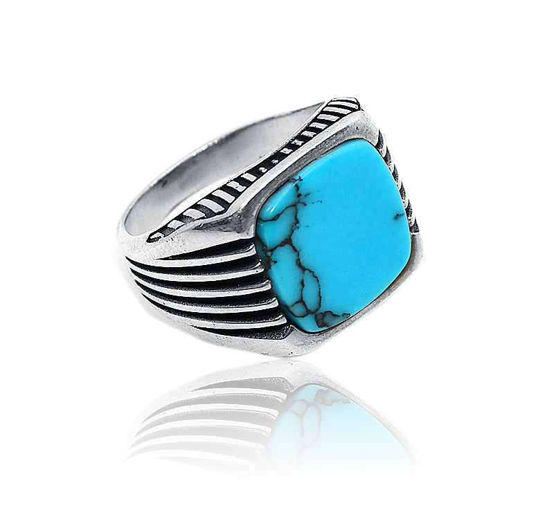 Hriday Turquoise Silver 925 Ring