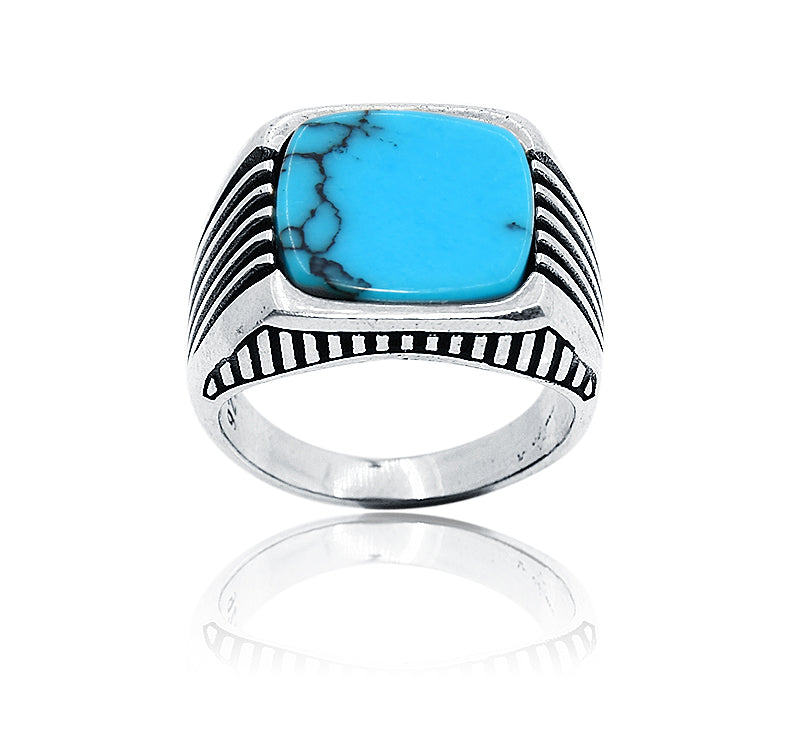 Hriday Turquoise Silver 925 Ring