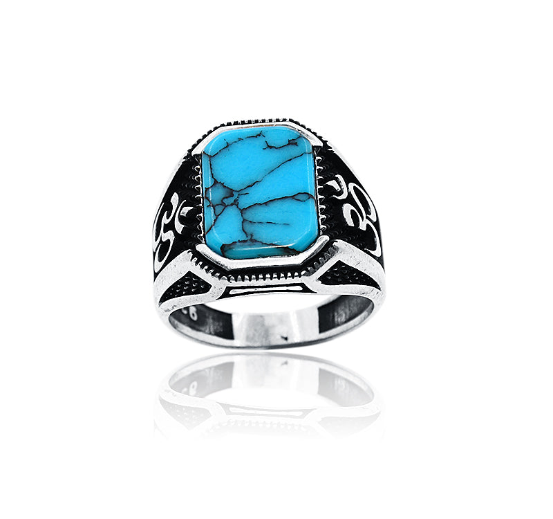 Devansh Turquoise Silver 925 Ring