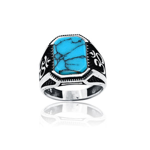 Devansh Turquoise Silver 925 Ring