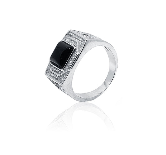 Ezra Black Silver 925 Ring