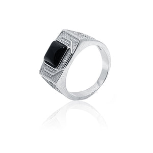 Ezra Black Silver 925 Ring