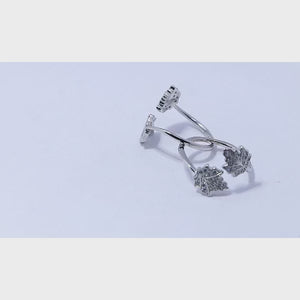 Maple Leaves Silver 925 Toe Ring