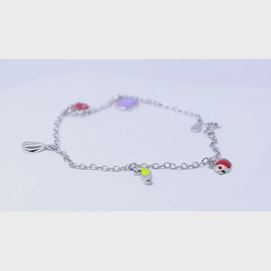 Multicolor Charms Silver 925 Bracelets