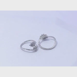 Exora Leaf Silver 925 Toe Ring