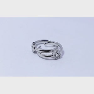 Dazzle Circle Silver 925 Toe Ring