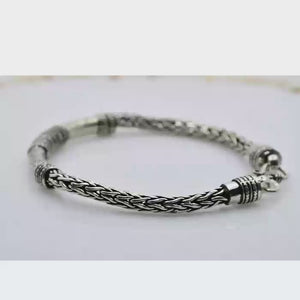 Braided Oxidized Silver 925 Bracelets