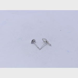 Key To Heart Silver 925 Studs