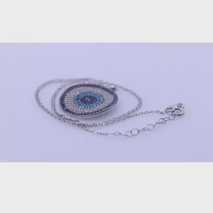 Evangeline Blue Silver 925 Chain