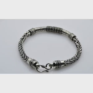 Coiled Oxidized Silver 925 Bracelets