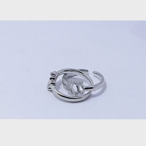 Dazzling Crown Silver 925 Toe Ring