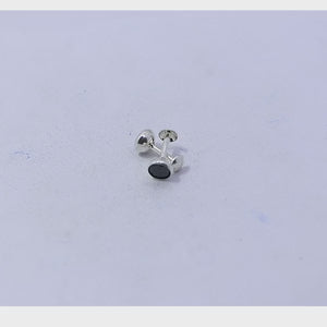 Black Dot Silver 925 Studs