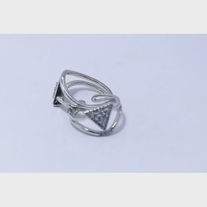 Dazzle Triangle Silver 925 Toe Ring